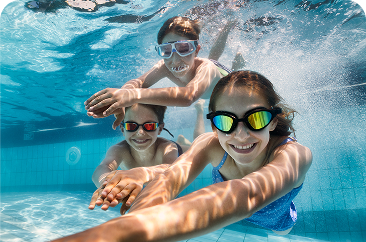 Swimmers underwater